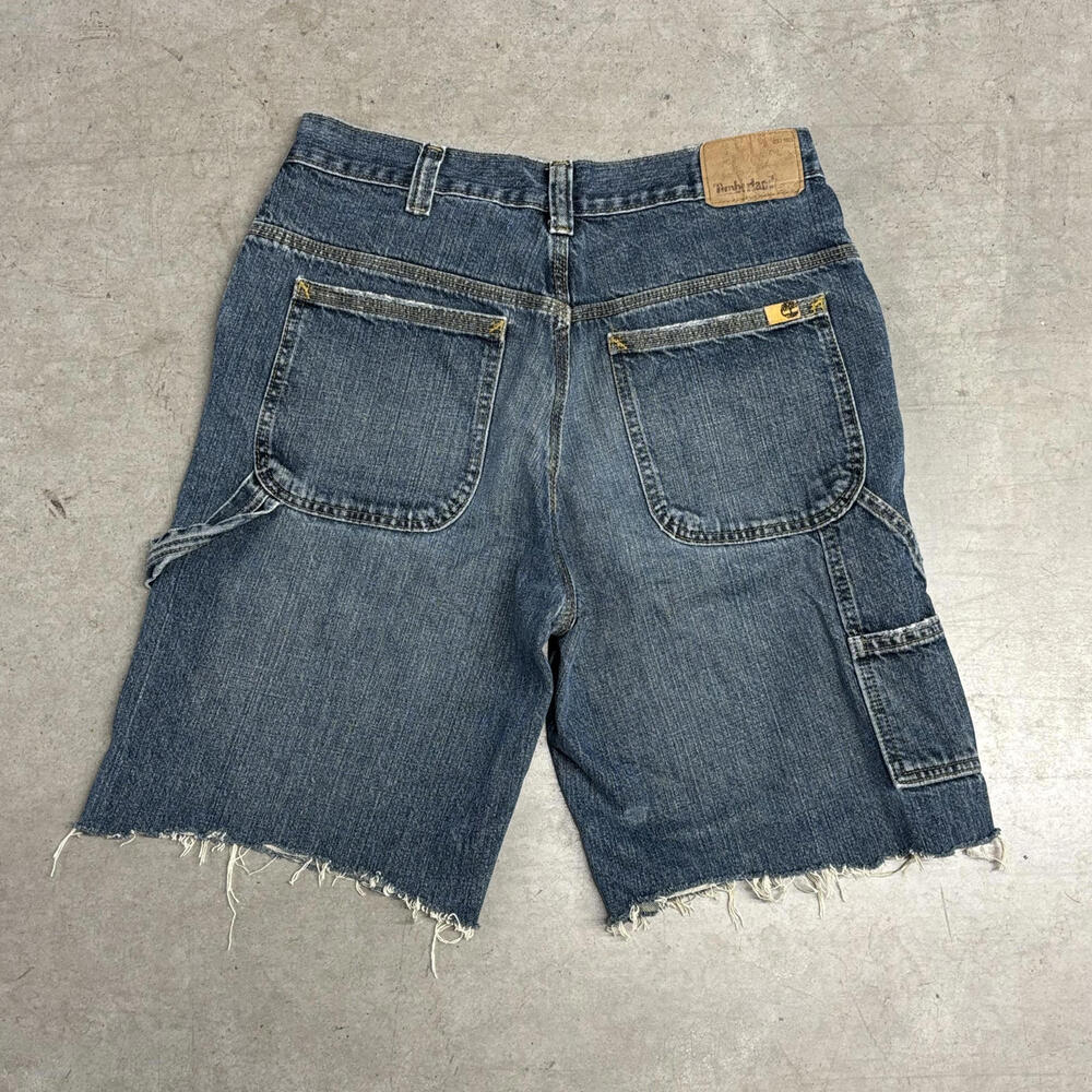 Vintage 2000s Timberland Cut-Off Carpenter Shorts Size 32 - Picture 3 of 7